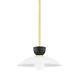 1 Light Pendant In Modern Style 7 Inches Tall And 14 Inches Wide-aged Brass