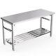 60 X 24 Inches Stainless Steel Table For Prep & Work Kitchen, Restaurant, Home