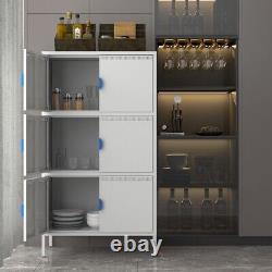 6 Door Metal Accent Storage Cabinet for Home Office School Garage