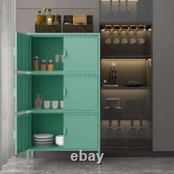 6 Door Metal Accent Storage Cabinet for Home Office School Garage