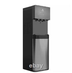 A5BLK Self Cleaning Bottleless Water Cooler Dispenser, Black Stainless Steel