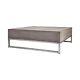 Architectural Concrete Square Coffee Table In Waxed Concrete Finish With