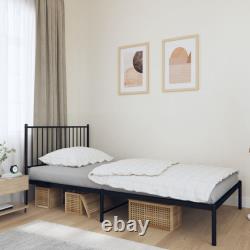Bed Frame Metal Platform Bed Base Mattress Foundation for Home Bedroom vidaXL