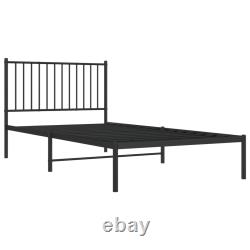 Bed Frame Metal Platform Bed Base Mattress Foundation for Home Bedroom vidaXL