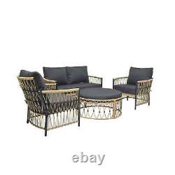 Better Homes & Gardens Lilah 2-Pack Outdoor Wicker Lounge Chair, Black