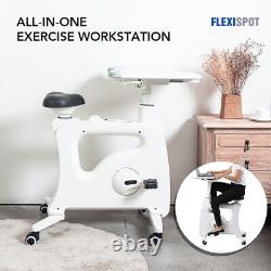 FlexiSpot Home Office Exercise Bike with Workstation Fitness Home Gym Indoor
