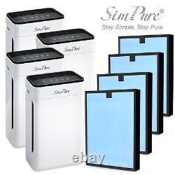 Large Room Air Purifier for Home Allergens Smoke Pollen True H13 HEPA Filter