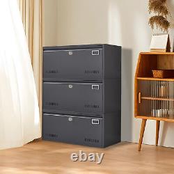 Metal File Cabinet Organizer Steel Filing Cabinet Storage Home Office with LocOx