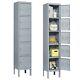 Metal Locker Steel Storage Cabinet With1-5 Doors For Home Office School Gym Hotel