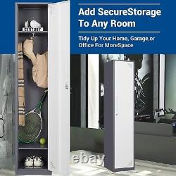 Metal Locker Steel Storage Cabinet with 1 Door for Home Office School Gym Hotel