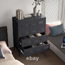 Metal Storage Cabinet with 4 Drawers for Office Home Garage