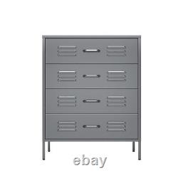 Metal Storage Cabinet with 4 Drawers for Office Home Garage