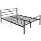 Modern Queen Size Metal Bed Frame With Headboard Furniture Bedroom Home Bed Frame