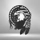 Native Eagle Metal Wall Decor Art Sign Home Office Steel Plaque