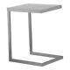 Pangea Home Clark Modern Brushed Steel Metal Tray Table In Silver