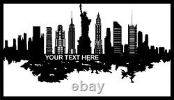 Personalized New York Metal Wall Art, Wall Decor, Wall Hangings, Home Decor