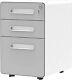 Taus Mobile File Cabinet 3-drawer Metal Steel Lockable Organizer For Home Office