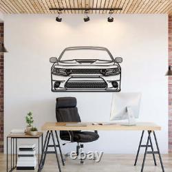 Wall Art Home Decor 3D Acrylic Metal Car Auto Poster USA Silhouette 2019 Charger