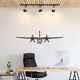 Wall Art Home Decor 3d Acrylic Metal Plane Aircraft Usa Silhouette 1000 Front