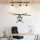 Wall Art Home Decor 3d Acrylic Metal Plane Aircraft Usa Silhouette 407