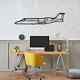 Wall Art Home Decor 3d Acrylic Metal Plane Aircraft Usa Silhouette Learjet 60