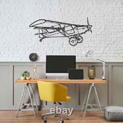 Wall Art Home Decor 3D Acrylic Metal Plane Aircraft USA Silhouette S7 STi